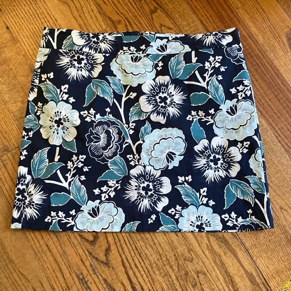 Loft Floral Lined A-Line Skirt Women’s Size 14